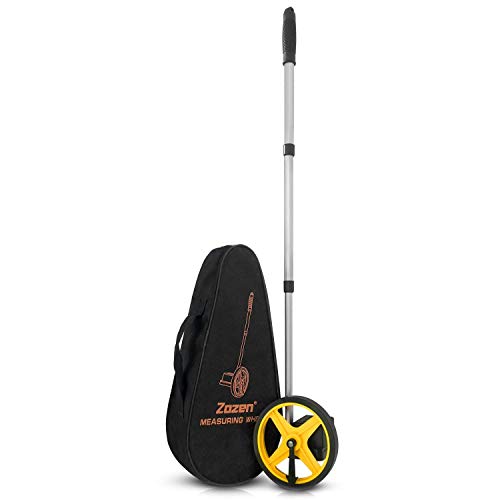 Zozen Measuring Wheel Telescopic Measure Wheel 6-Inch, Distance Measuring Wheel in Feet and Inches with Starting Point Arrow