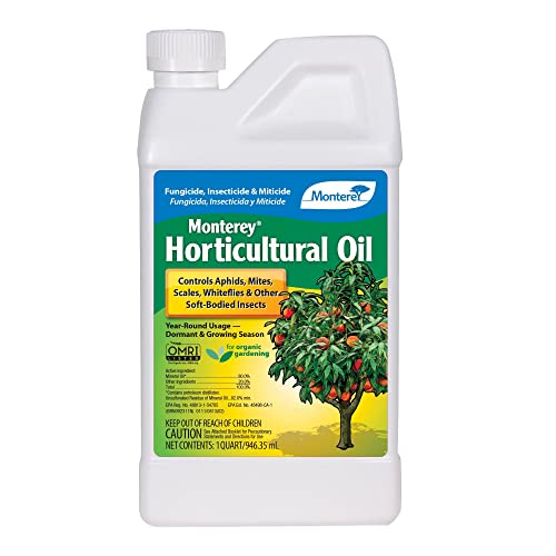 Monterey LG 6299 Horticultural Oil Concentrate Insecticide/Pesticide Treatment for Control of Insects, 32 oz