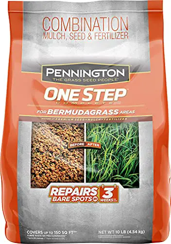 Pennington One Step Complete Bermudagrass Seed, Mulch, Fertilizer 10 lb