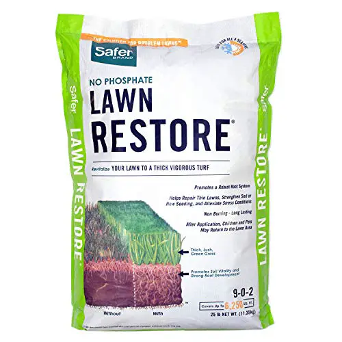 Safer Brand 9334 Lawn Restore Fertilizer – 25 lb