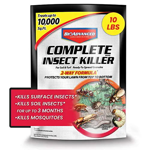 BIOADVANCED 700288S Complete Insect Killer for Soil & Turf Pest Control, 10-Pounds, Ready-to-Spread Granules, 10 lb