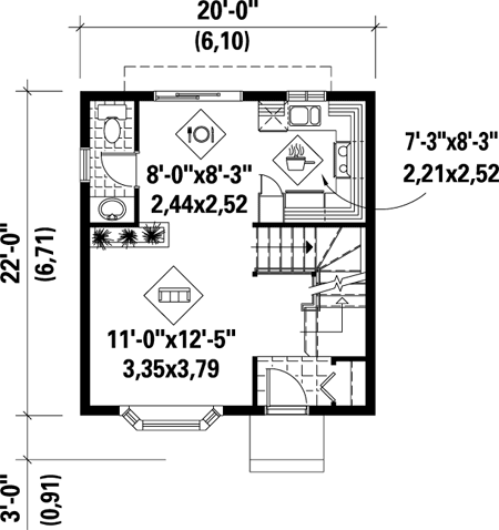 Traditional Two-Story Home floor plan