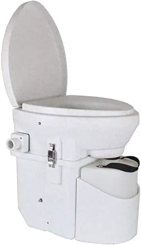 Self-contained Toilet by Nature’s Head for outdoor bathroom shed