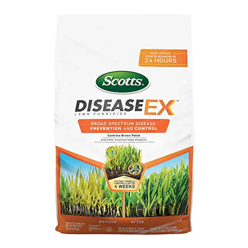 Scotts DiseaseEx Lawn Fungicide, Controls and Prevents Disease Up to 4 Weeks, Treats Up to 5,000 sq. ft., 10 lbs.