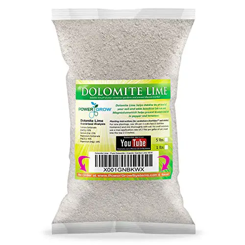 Dolomite Lime - Pure Dolomitic / Calcitic Garden Lime (5 Pounds)