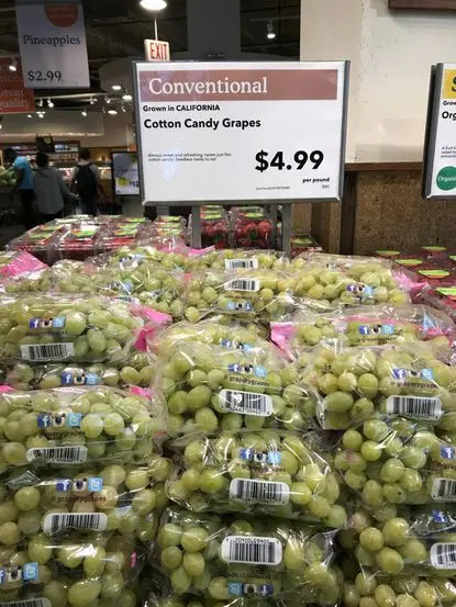 price of cotton candy grapes